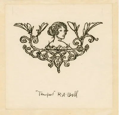 Designs For Decorative Tail Pieces To Page 59 And Page 61 Of Bells Edition Of The Tempest