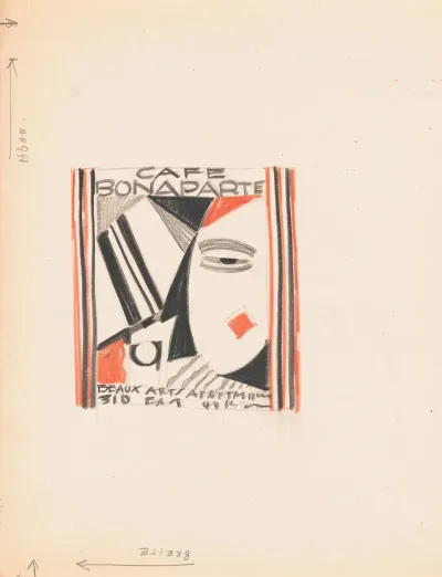 Designs For Menu For Cafe Bonaparte Beaux Arts Apartments 310 E 44th St New York Ny Sketches For Cafe Bonaparte Menu