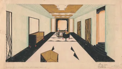 Designs For Shellball Apartments 8300 Talbot St At Lefferts Blvd Kew Gardens New York Ny Perspective Drawing Of Lobby