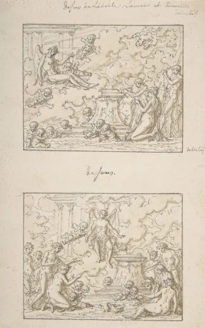 Designs For The Top And Bottom Of A Small Rectangular Box