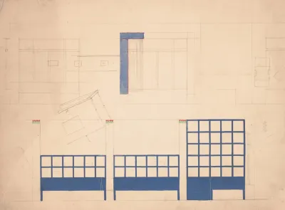 Designs For Unidentified Restaurant Interior Possibly Elysee Restaurant 1 East 56th St New York Ny Drawing Of Restaurant Details