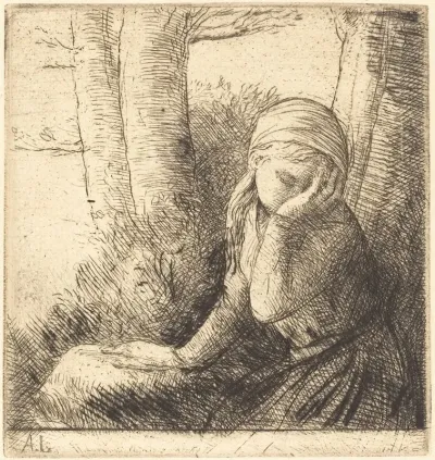 Desperate Young Girl La Jeune Desesperee