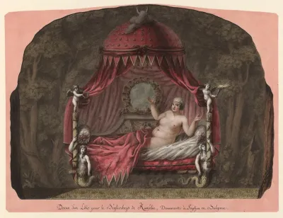 Dessin Dun Lit Pour Le Beglierbejs De Rumelie Demeurant A Sophia En Bulgarie