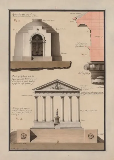 Dessin Qui Represente Avec Des Figures Par Quelles Teintes Et Comment On Doit Laver Les Plans Elevations Et Profils Des Corps Opaques 16