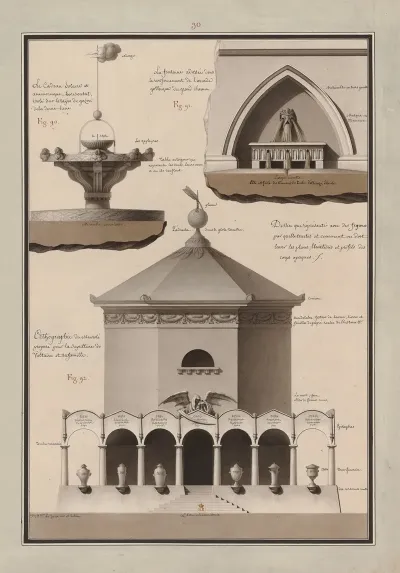 Dessin Qui Represente Avec Des Figures Par Quelles Teintes Et Comment On Doit Laver Les Plans Elevations Et Profils Des Corps Opaques 17