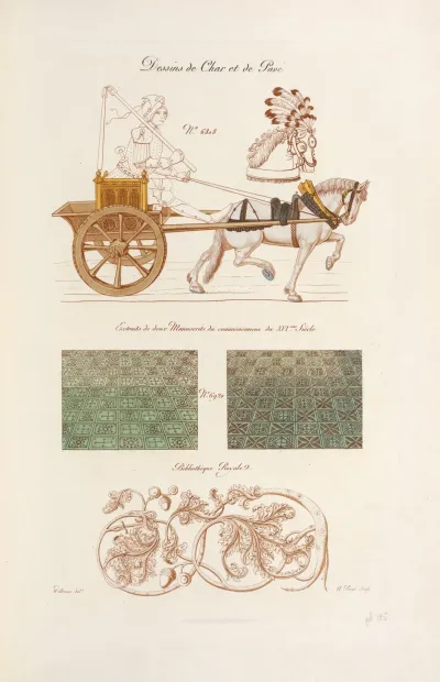 Dessins De Char Et De Pave No 6808 Extraits De Deux Manuscrits Du Commencement Du Xvieme Siecle No 6920