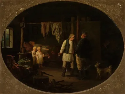 Destitution In A Peasant Cottage
