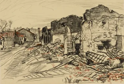 Destroyed Village War Front