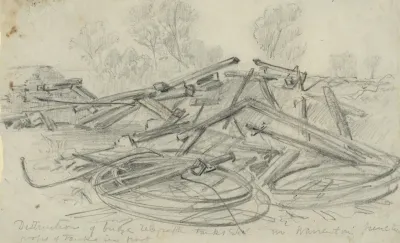 Destruction Of Bridge Telegraph Tanks Etc In Warrenton Junction