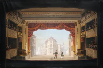 Det Indvendige Af Det Kgl Teater Under Fremstillingen Af Jacob V Thyboe