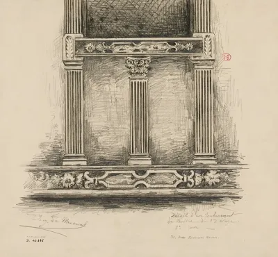 Detail Dun Soubassement De Fenetre Au 30 Rue Francois Miron