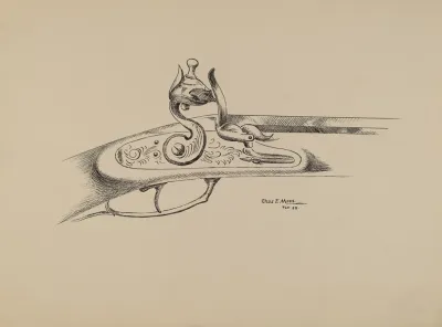 Detail Of A Flint Lock