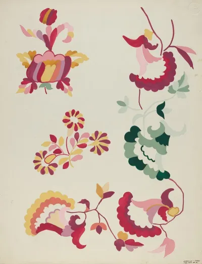 Detail Of Bedspread Pattern