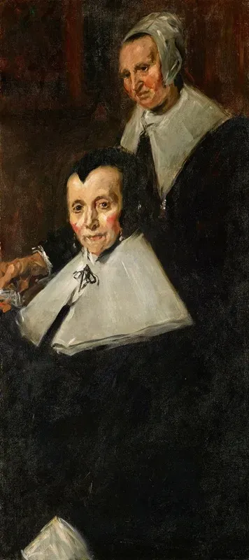 Detail Of Two Figures From The Regentesses Of The Old Mens Almshouse Haarlem After Frans Hals