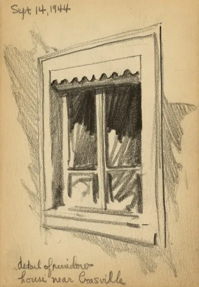 Detail Of Window House Near Crasville