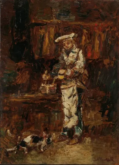 Detail Study For La Rottisserie Des Deux Paons