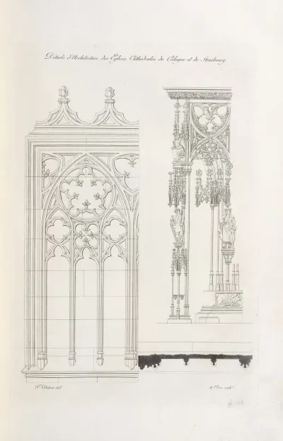 Details Darchitecture Des Eglises Cathedrales De Cologne Et De Strasbourg