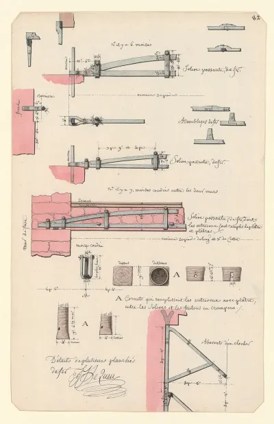 Details De Plusieurs Planches De Fer