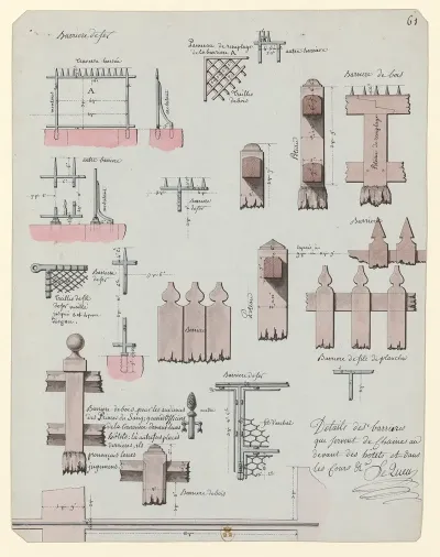 Details Des Barrieres Qui Servent De Chainesau Devant Des Hotels Et Dans Les Cours Etc