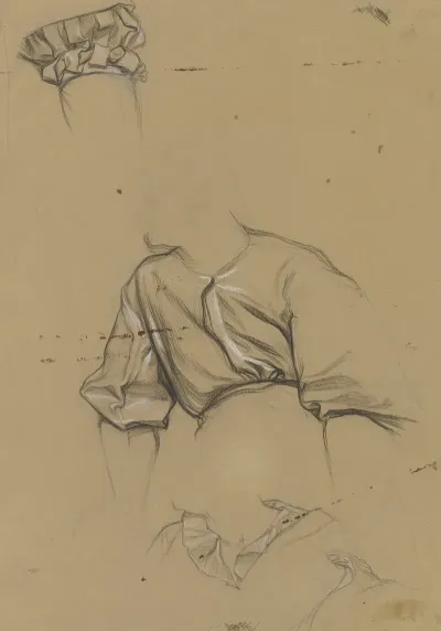 Details Des Gewands Des Hamlet Aus Hamlet Und Horatio Auf Dem Kirchhof
