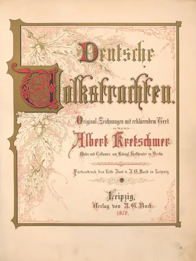 Deutsche Volkstrachten Pl 01