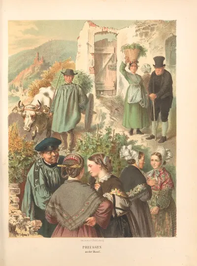 Deutsche Volkstrachten Pl 18