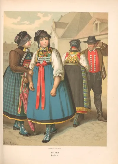 Deutsche Volkstrachten Pl 37