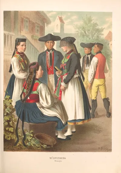 Deutsche Volkstrachten Pl 42