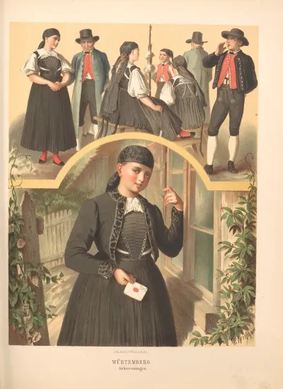 Deutsche Volkstrachten Pl 45