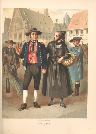 Deutsche Volkstrachten Pl 46