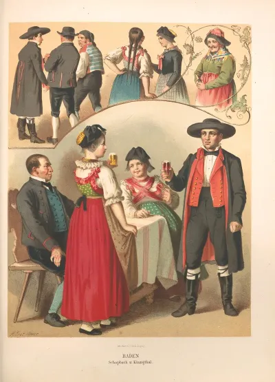Deutsche Volkstrachten Pl 48