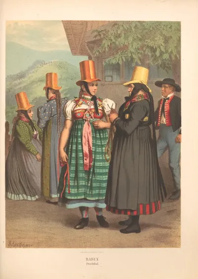 Deutsche Volkstrachten Pl 50