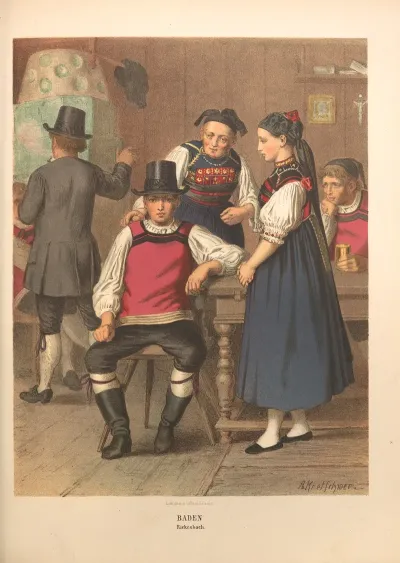 Deutsche Volkstrachten Pl 55