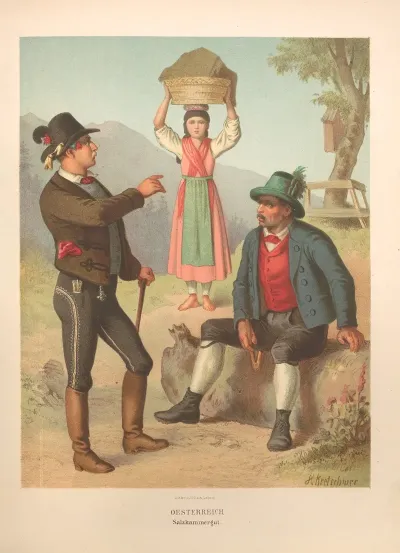 Deutsche Volkstrachten Pl 62