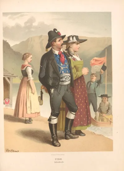 Deutsche Volkstrachten Pl 66