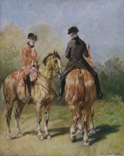 Deux Cavaliers En Costume Louis Xv 2