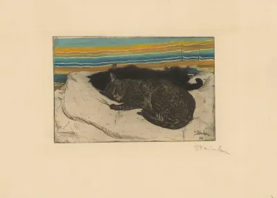 Deux Chats Sur Un Coussin