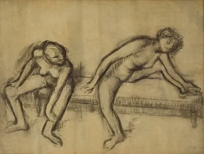 Deux Danseuses Sur Un Banc