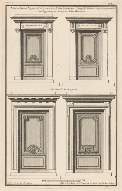Developpement Pour Deux Petites Portes Bourgeoise