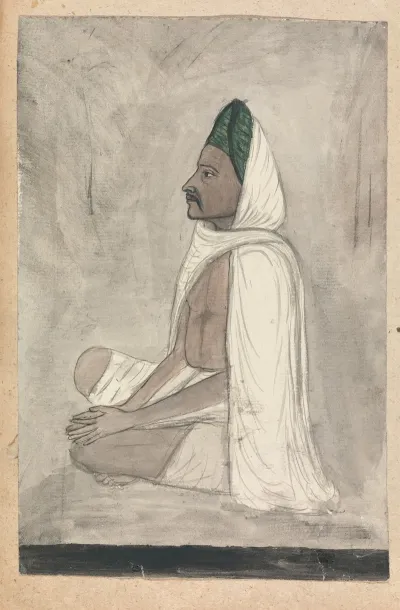 Devotee In A Green Turban