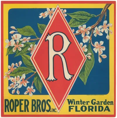 Diamond R Produce Label 2