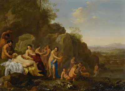 Diana And Her Attendants In A Landscape With The Spoils Of The Hunt