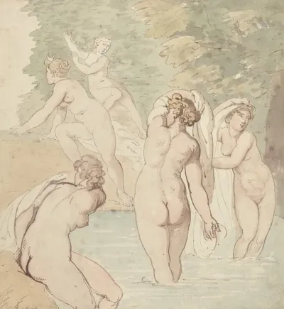 Diana And Her Nymphs Bathing 2