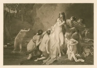 Diana Surprised While Bathing