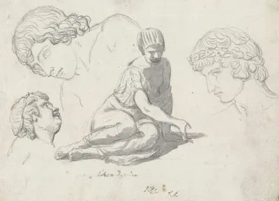 Dice Thrower And Other Studies After Ancient Sculptures