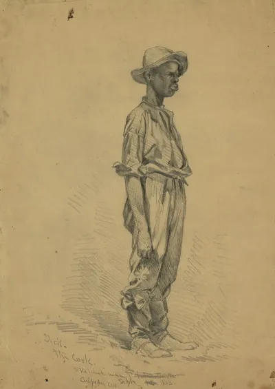 Dick The Cook Sketched Near Culpeper Court House