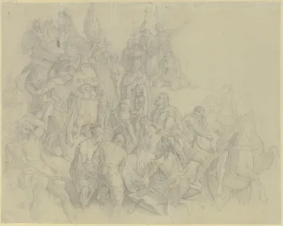 Die Auffindung Der Leiche Des Kaisers Friedrich Barbarossa Im Fluss Kalykadnus Bei Selencia In Syrien Am 10 Juni 1190
