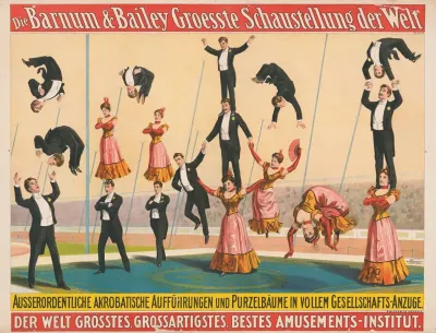 Die Barnum Bailey Groesste Schaustellung Der Welt Ausserordentliche Akrobatische Auffuhrungen