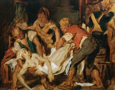 Die Bergung Der Leiche Jean Paul Marats