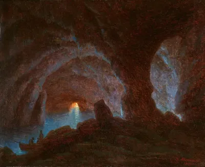 Die Blaue Grotte Auf Capri